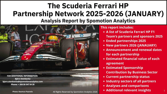 Scuderia Ferrari HP Partnership/Sponsorship Network Report 2025 - 2026 (January)